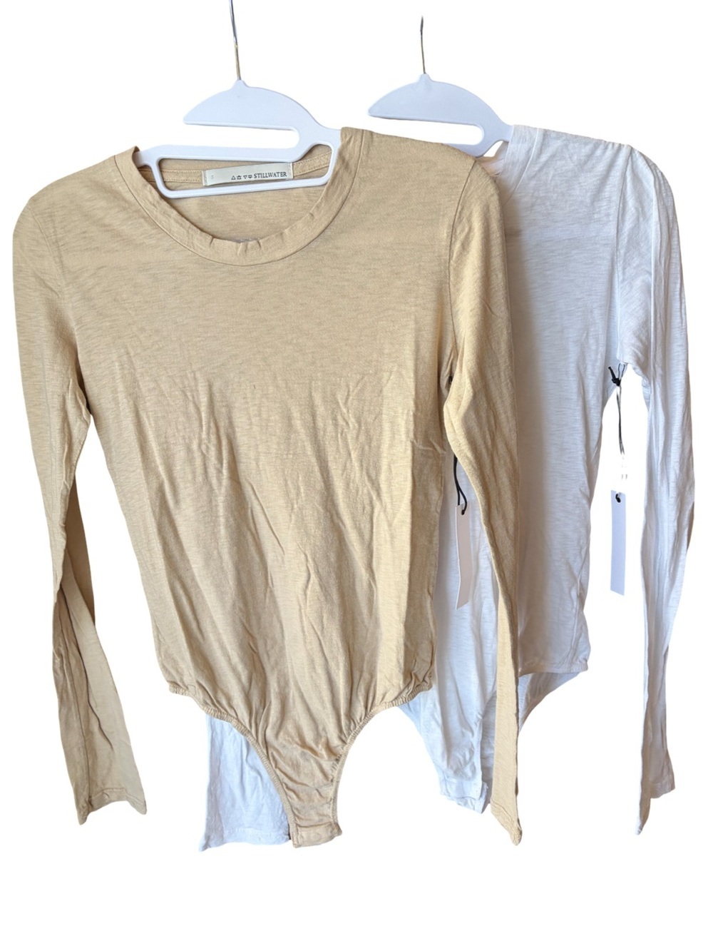 Stillwater NWT 2-Pack Bodysuits White/Cream Size S